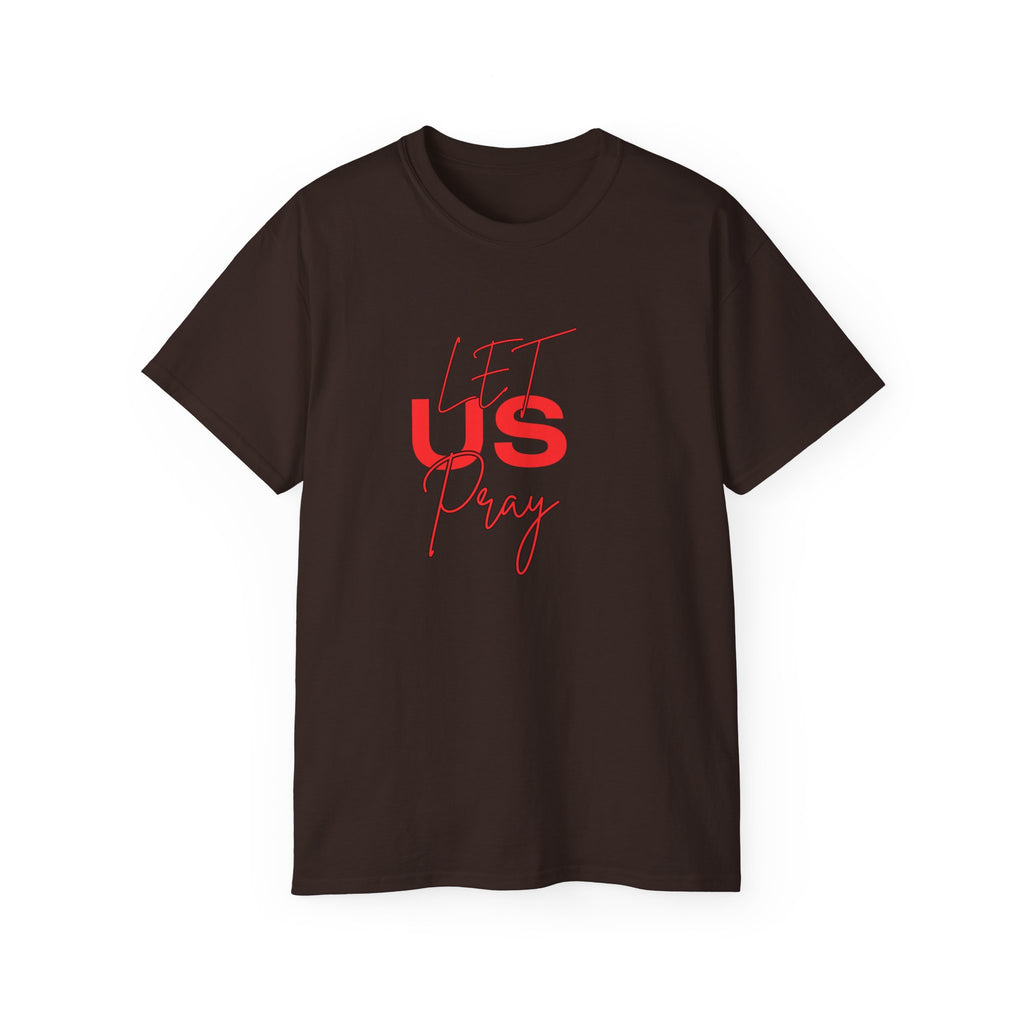 Let Us Pray - Red Lettering