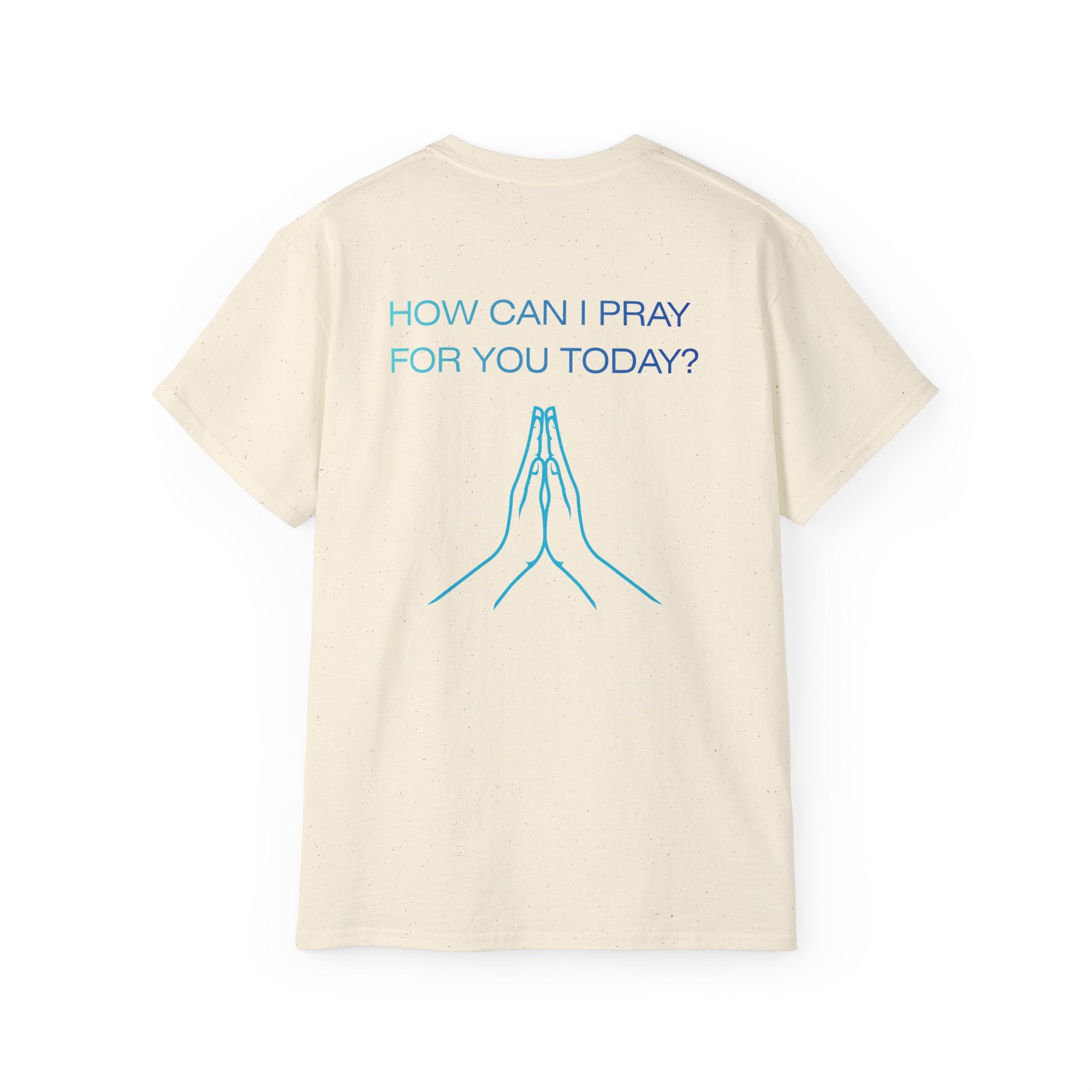 Let Us Pray - Blue Gradient Lettering