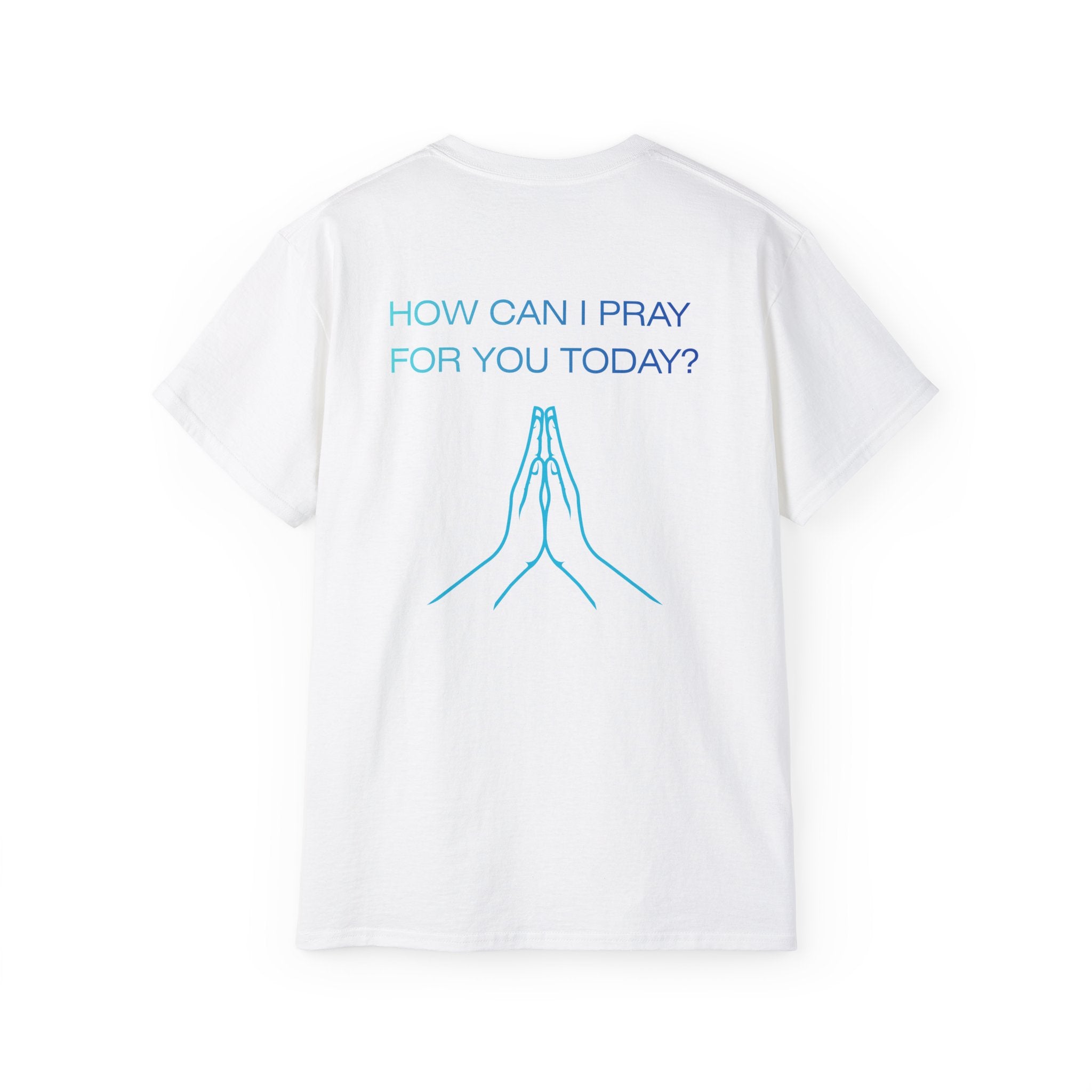 Let Us Pray - Blue Gradient Lettering