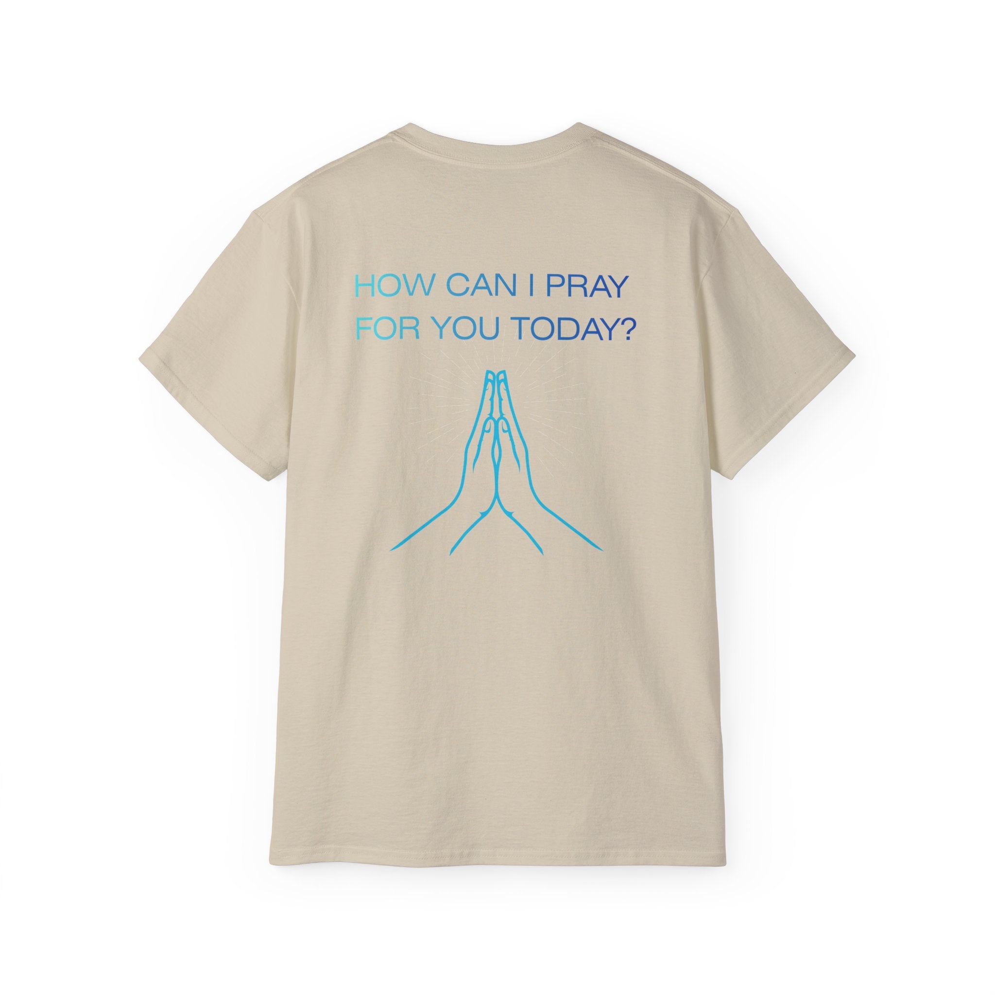 Let Us Pray - Blue Gradient Lettering