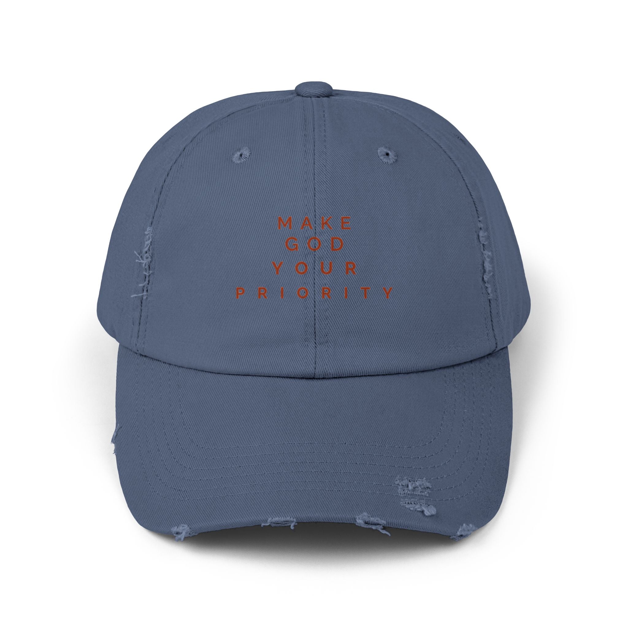 Make God your Priority Distressed Cap