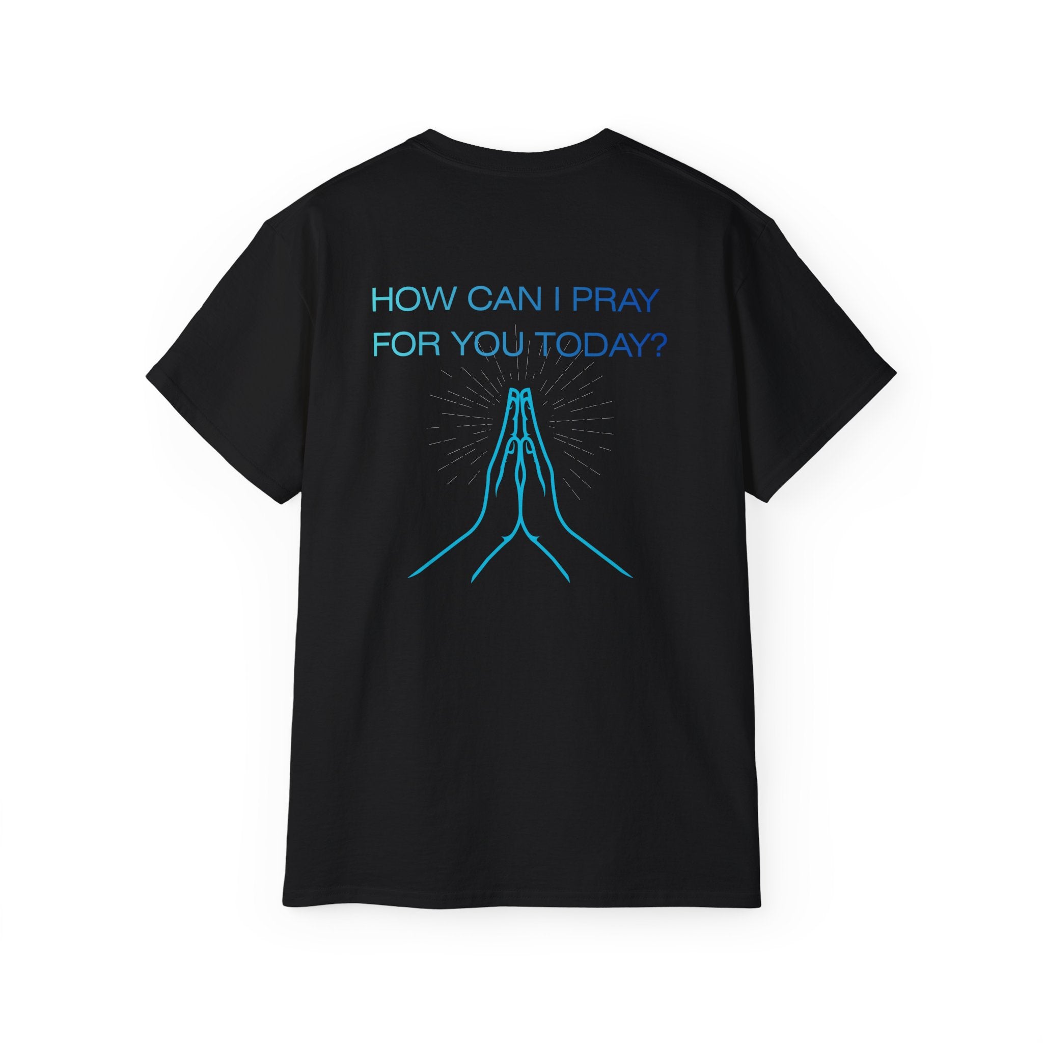 Let Us Pray - Blue Gradient Lettering