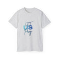 Let Us Pray - Blue Gradient Lettering
